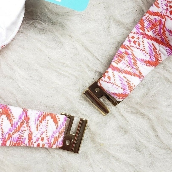 Melissa Odabash Diamond Pink Halter Bikini Top - Picture 4 of 7